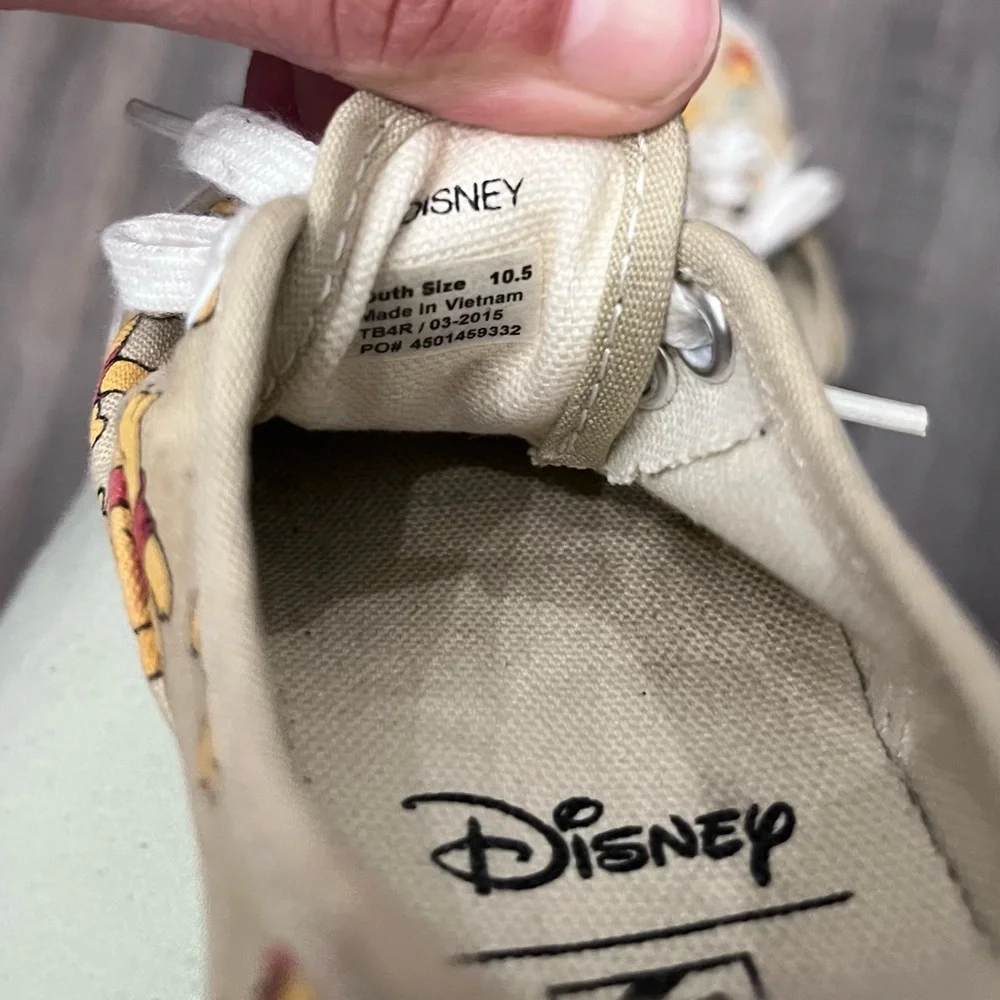 Vans Cream and White Winnie the Pooh Shoes - Picture 5 of 7